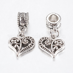Tibetan Style Alloy European Dangle Charms&nbsp;MPDL-J041-14AS