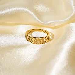 Hollow Design 304 Stainless Steel Ring&nbsp;NC4240-3