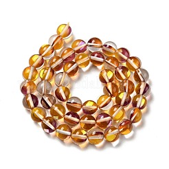 Electroplated Synthetic Moonstone Beads Strands&nbsp;G-F143-A02-M