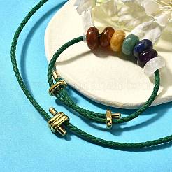 Rondelle Chakra Natural Gemstone Beads Bracelets & Necklaces Sets&nbsp;G-P561-01G-02