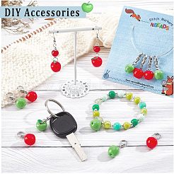 12Pcs Resin Apple Pendant Decorations&nbsp;HJEW-PH01526