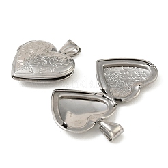 316 Stainless Steel Locket Pendants&nbsp;STAS-K321-20P