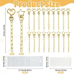 20Pcs 2 Styles Iron Pendant Decorations&nbsp;HJEW-YW00427
