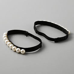 ABS Plastic Imitation Pearl Shoelaces&nbsp;FIND-WH0117-53A