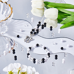 3 Colors Transparent & Opaque Acrylic Beads&nbsp;MACR-SC0001-77B
