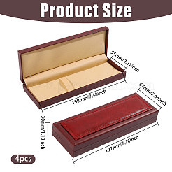 Rectangle PU Leather Single Pen Storage Boxes&nbsp;AJEW-WH0886-10