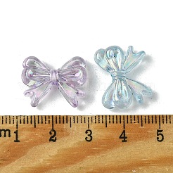 UV Plating Iridescent Transparent Acrylic Beads&nbsp;OACR-O006-07C