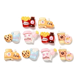 オペーク樹脂カボション  模造食品  混合図形  ミックスカラー  14~16.5x19~21x7~8mm&nbsp;RESI-I068-09