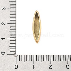 イオンプレーティング（IP）304ステンレスペンダント  馬の目の形  14KGP本金メッキ  21.5x5.5x5mm  穴：2mm&nbsp;STAS-P379-23G