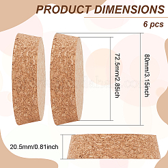 ウッドコルクストッパー  ボトルタンピオン  バリーウッド  72.5~80x20.5mm&nbsp;FIND-WH0110-749B