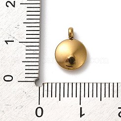 304 Stainless Steel Black Enamel Charms&nbsp;STAS-R009-01G-S