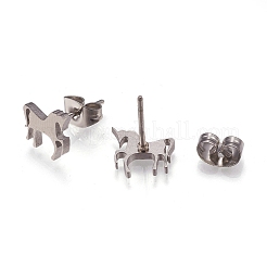 Tarnish Resistant 304 Stainless Steel Stud Earrings&nbsp;X-EJEW-N045-06P