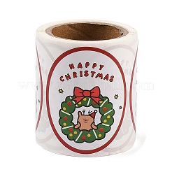 120 Round Paper Christmas Cartoon Sticker Rolls&nbsp;DIY-M070-09A