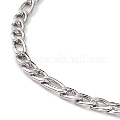 Non-Tarnish Men's 304 Stainless Steel Figaro Chain Necklace&nbsp;NJEW-JN03263