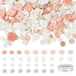 DIY Natural Shell Beads Bracelet Making Kit&nbsp;DIY-CF0001-10