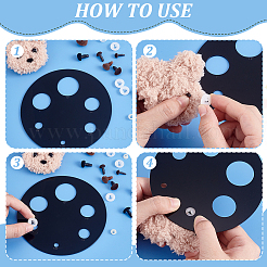 Acrylic Measuring Tool for Doll Craft Eyes&nbsp;TOOL-WH0155-110B-02