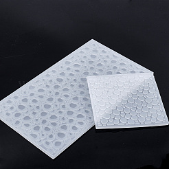 DIYキット  シリコンモールドと計量カップ付き  UVジェルネイルアート錫箔  プラスチック製の撹拌棒、混合皿、ピペット  木の棒とラテックス指サック  ミックスカラー  84x84x3.1mm&nbsp;DIY-OC0001-88