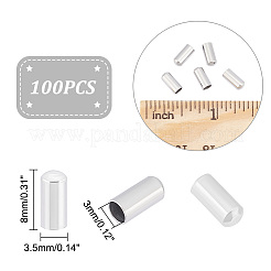 100Pcs 304 Stainless Steel Cord Ends&nbsp;STAS-UN0041-48