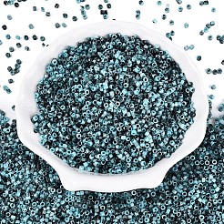 不透明なピカソシリンダーガラスビーズ  丸い穴  空色  2.5x1.5mm  穴：1.2~1.4mm  約30000個/ポンド&nbsp;SEED-Q039-06A-17