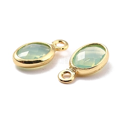 Eco-Friendly Brass with Glass Pendants&nbsp;KK-K268-01L
