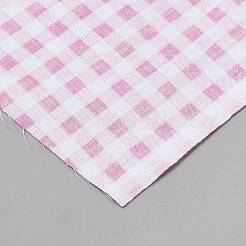 タータンチェックの綿生地  服装アクセサリー  ピンク  1600x0.3mm&nbsp;DIY-WH0816-562B