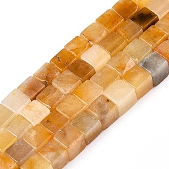 Natural Topaz Jade Beads Strands&nbsp;G-T139-6x6-30B