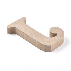 未完成の木材のスライス  レーザーカットウッドシェイプ  diyの絵画飾りクリスマスの家の装飾のペンダント  文字.j  99x67x15mm&nbsp;DIY-WH0162-62J