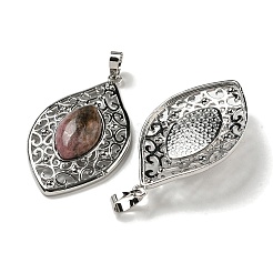 Natural Rhodonite Pendants&nbsp;G-Q158-02J
