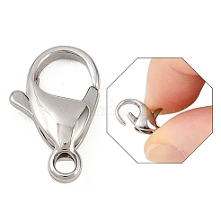 Tarnish Resistant 316 Surgical Stainless Steel Lobster Claw Clasps&nbsp;STAS-316-FL15A