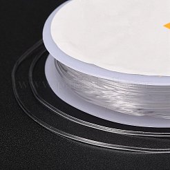 ラウンドクリスタル弾性ストレッチスレッド  ブレスレット用ジェムストーンジュエリービーズクラフト作り  透明  1mm  約4.3ヤード（4m）/ロール&nbsp;EW-Z001-D01-1.0mm