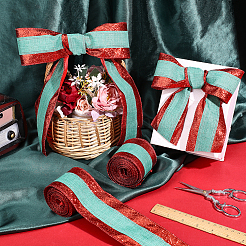 Christmas Polyester Ribbon&nbsp;OCOR-WH0078-488A