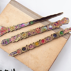 DIYの魔法の杖のシリコンモールド  レジン型  UVレジン用  エポキシ樹脂 魔術 魔女の祭壇 クラフト作り  ホワイト  213x147x14mm&nbsp;WICR-PW0001-01