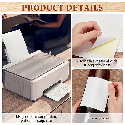 Cool Printable Sticker Rectangular Wholesale Rectangle Printable Blank Paper Self Adhesive Stickers ...