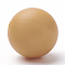 Food Grade Eco-Friendly Silicone Beads, Round, Orange, 8~10mm, Hole: 1~2mm