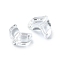 20Pcs Transparent Glass Beads, Arrow, 5.5x6.5x2.5mm, Hole: 0.8mm