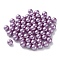 Plastic Imitation Pearl Beads, Round, Old Lace, 8x7.5mm, Hole: 1.2mm