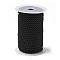 Twisted Nylon Cords, Black, 5mm, about 18~19yards/roll(16.4m~17.3m/roll)
