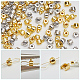 100Pcs 2 Colors Brass Crimp Beads&nbsp;KK-BBC0014-31-6