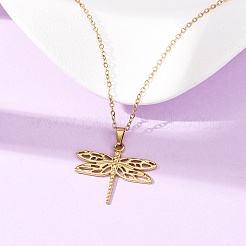 304 Stainless Steel Pendant Cable Chain Necklaces for Men Women&nbsp;NJEW-K308-03B-G