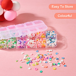 30G 6 Colors Handmade Polymer Clay Cabochons&nbsp;CLAY-TA0001-17
