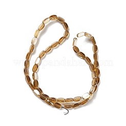 Electroplate Glass Beads Strands&nbsp;EGLA-P064-01A-PL01