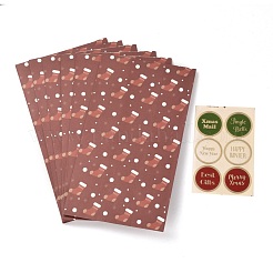 Christmas Eve Theme Rectangle Paper Candy Bags&nbsp;CARB-G007-01D