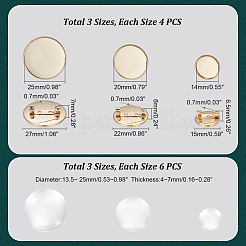 DIY Blank Dome Brooch Making Kit&nbsp;DIY-UN0004-39