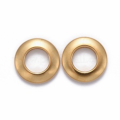 304ステンレススチールリンクリング  リング  ゴールドカラー  11x2mm  内径：6mm&nbsp;STAS-L218-13B-G
