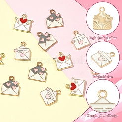 12Pcs 3 Styles Alloy Enamel Pendants&nbsp;ENAM-YW0006-80