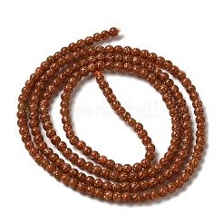 Synthetic Goldstone Beads Strands&nbsp;X-G-B090-A08-01
