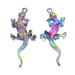 Rainbow Color Alloy Big Pendant Rhinestone Settings&nbsp;PALLOY-N163-169-NR
