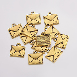 Tibetan Style Alloy Mail Charms&nbsp;LS-PALLOY-EA10712Y-AG