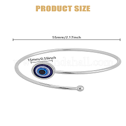 1Pc Alloy Cuff Bangles for Women&nbsp;BJEW-LP0004-38D