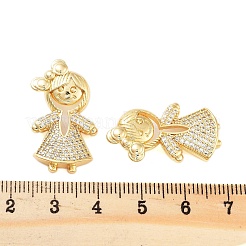 Rack Plating Brass Clear Cubic Zirconia Pendants&nbsp;KK-S379-09G-B
